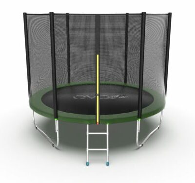 Картинка 11 - EVO JUMP External 10ft (Green) Батут с внешней сеткой и лестницей, диаметр 10ft (зеленый).