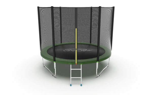 Картинка 3 - EVO JUMP External 10ft (Green) Батут с внешней сеткой и лестницей, диаметр 10ft (зеленый).