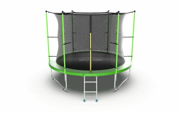 Картинка 3 - EVO JUMP Internal 10ft (Green) Батут с внутренней сеткой и лестницей, диаметр 10ft (зеленый).