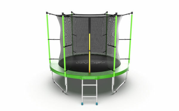 Картинка 3 - EVO JUMP Internal 8ft (Green) Батут с внутренней сеткой и лестницей, диаметр 8ft (зеленый).