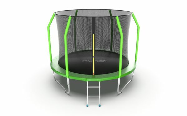 Картинка 3 - EVO JUMP Cosmo 10ft (Green) Батут с внутренней сеткой и лестницей, диаметр 10ft (зеленый).