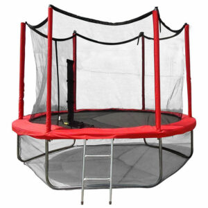 Картинка 13 - Батут Optima Fitness Jumper 12ft (3.66m) с защитной сеткой и лестницей.