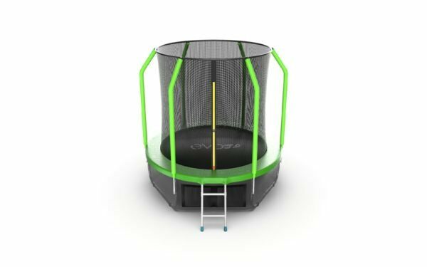 Картинка 3 - EVO JUMP Cosmo 6ft (Green) + Lower net. Батут с внутренней сеткой и лестницей, диаметр 6ft (зеленый) + нижняя сеть.