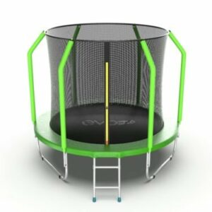 Картинка 13 - EVO JUMP Cosmo 8ft (Green) Батут с внутренней сеткой и лестницей, диаметр 8ft (зеленый).