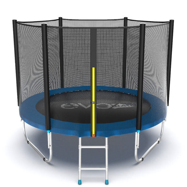 Картинка 3 - EVO JUMP External 6ft (Blue) + Lower net. Батут с внешней сеткой и лестницей, диаметр 6ft (зеленый/синий) + нижняя сеть.